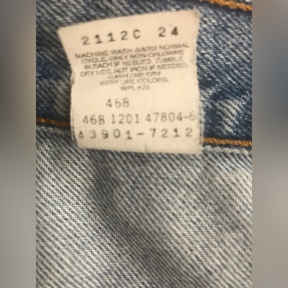 LEVI'S Mens Cotton Relaxed Fit Straight Leg Vintage Y2K Blue Jean Size 36X30 - Picture 10 of 12